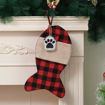 Picture of CHRISTMAS STOCKING FISH 43.5CM
